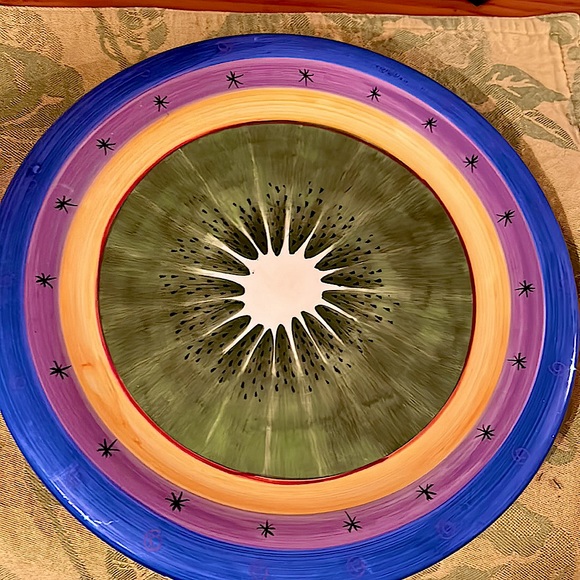 Milson & Louis ~ Two Hand Painted Dinner Size Plates - Picture 2 of 3